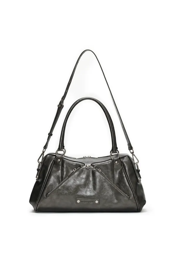 FAUX LEATHER M.O.S BAG, METAL