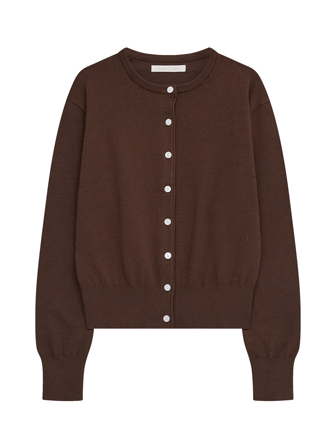 마가린핑거스 BASIC LOGO CARDIGAN (BROWN) 상품 이미지 2