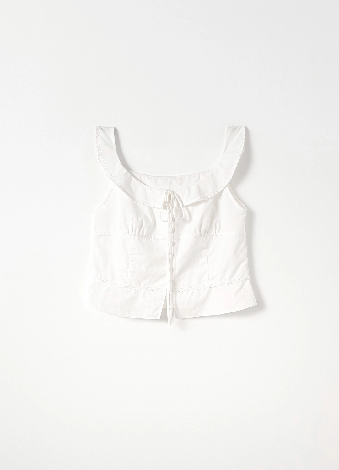 Ruffle Sleeveless Blouse