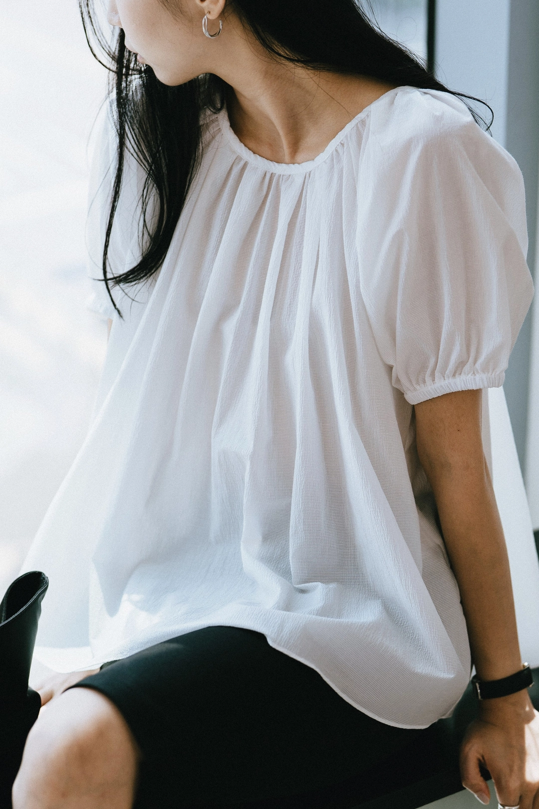 스앨더 32704_Seersucker puff volume blouse  TW 상품 이미지 2