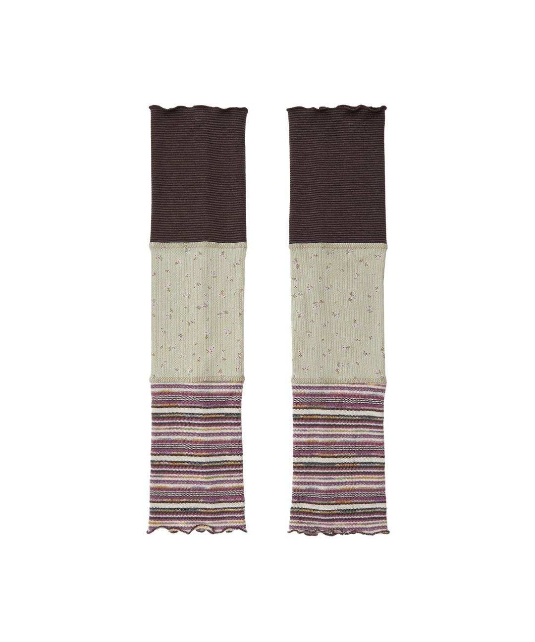 에이이에이이 PATCHWORK LEG WARMER [PURPLE] 상품 이미지 1