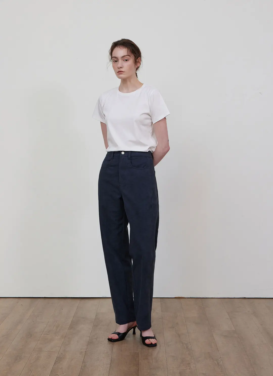 스텝어라운드 Pigment washing panel pants_DENIM 상품 이미지 2