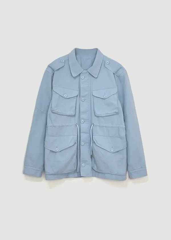 Washed field jacket (Skyblue)