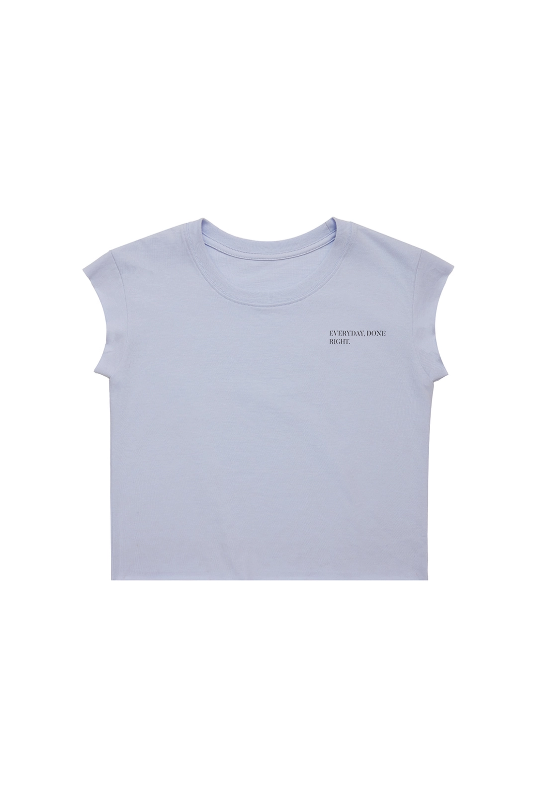 와이이이엘 Y. CAP SLEEVE T-SHIRT LIGHT BLUE 상품 이미지 1