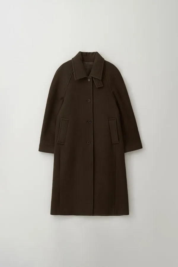 cashmere teddy balmacaan coat_brown