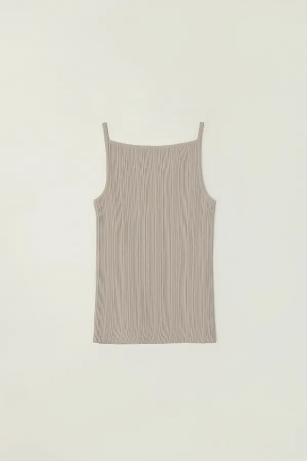 ELENA PLEATS SLEEVELESS_BEIGE