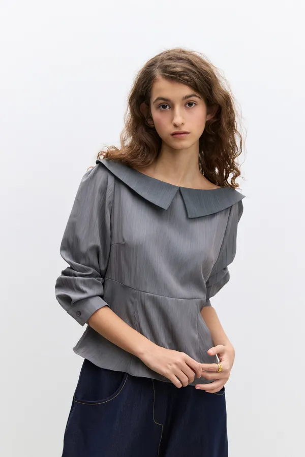 (시즌오프) Olive Blouse / Grey