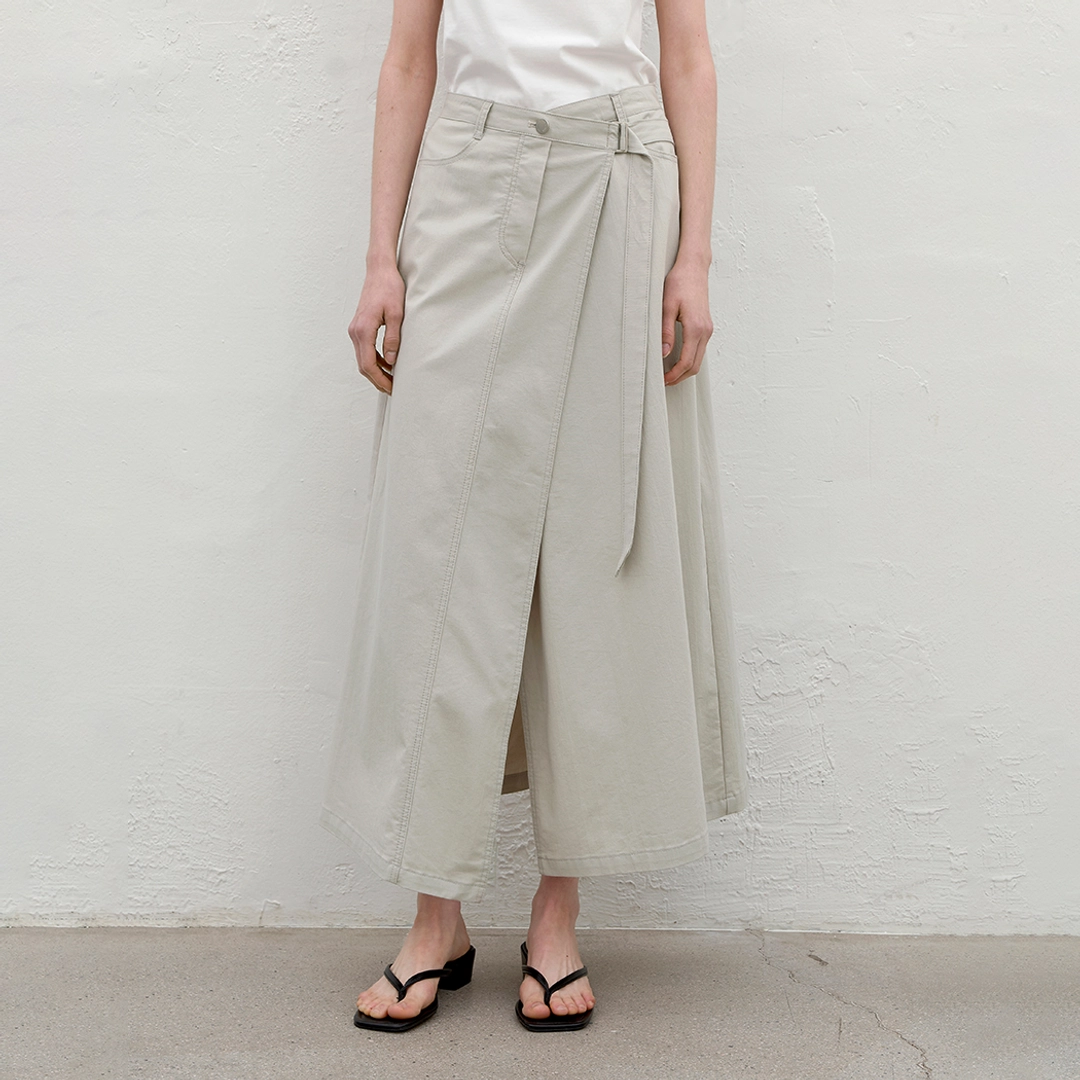 아뜰리에 나인 (SK-5015)EIIA UNBALANCED WRAP SKIRT 상품 이미지 2
