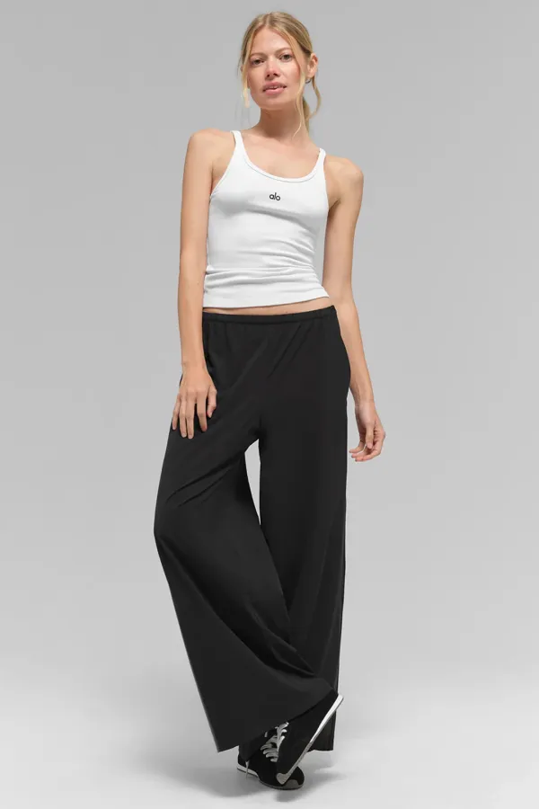 Breezy Wide Leg Pant (Regular) - Black