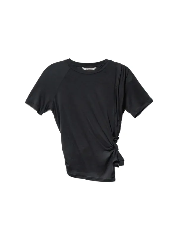 Tied Asymmetric T-shirt