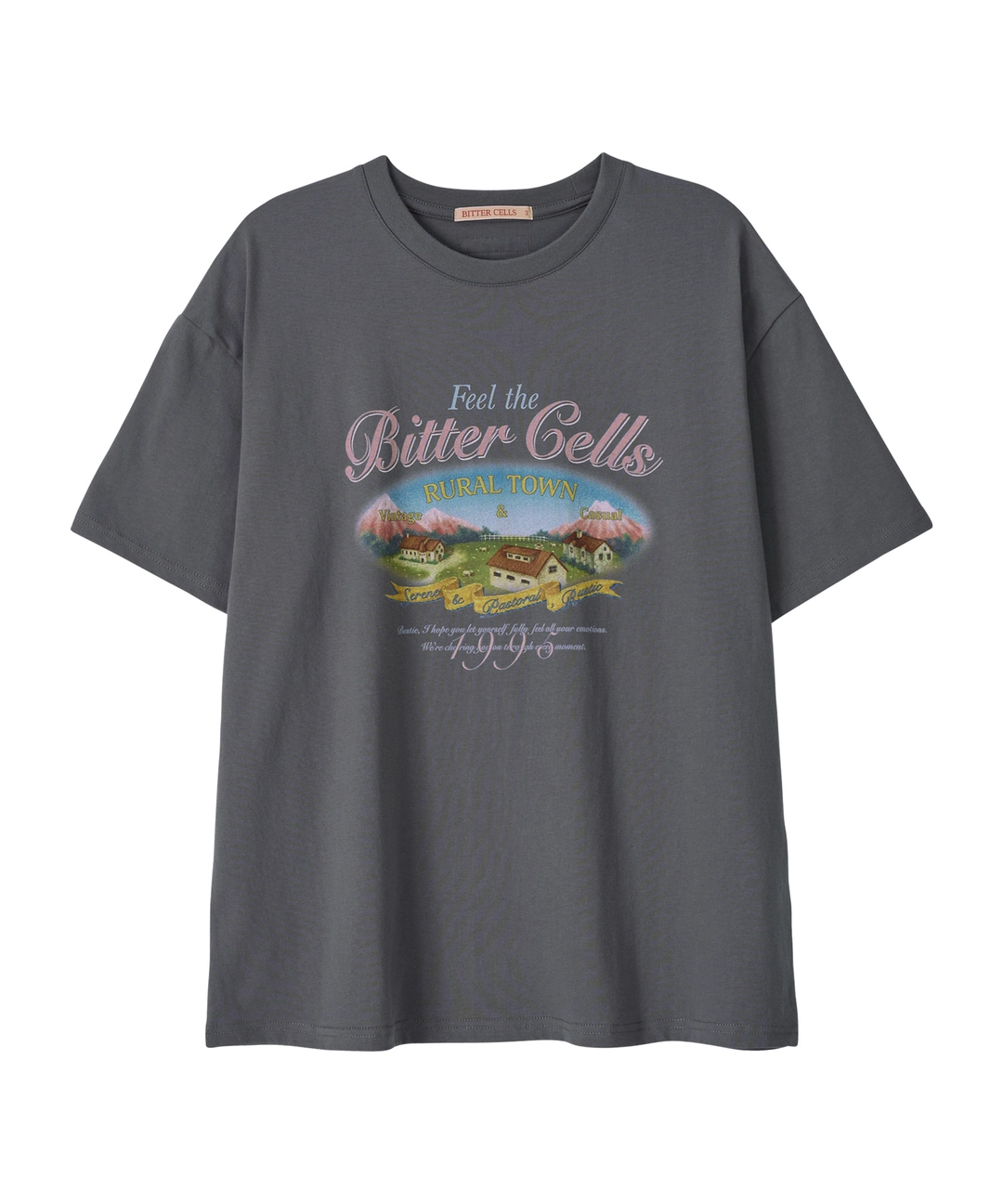 비터셀즈 Rustic Town Tee-Dark Grey 상품 이미지 1
