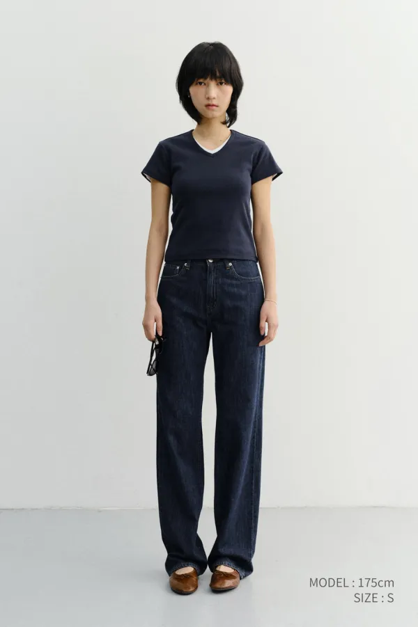 RELAXED SUMMER DENIM PANTS INDIGO BLUE_UDPA6B223N3