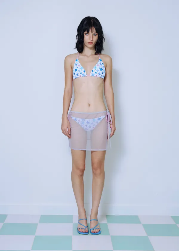 Drawing Star Triangle Bikini_White