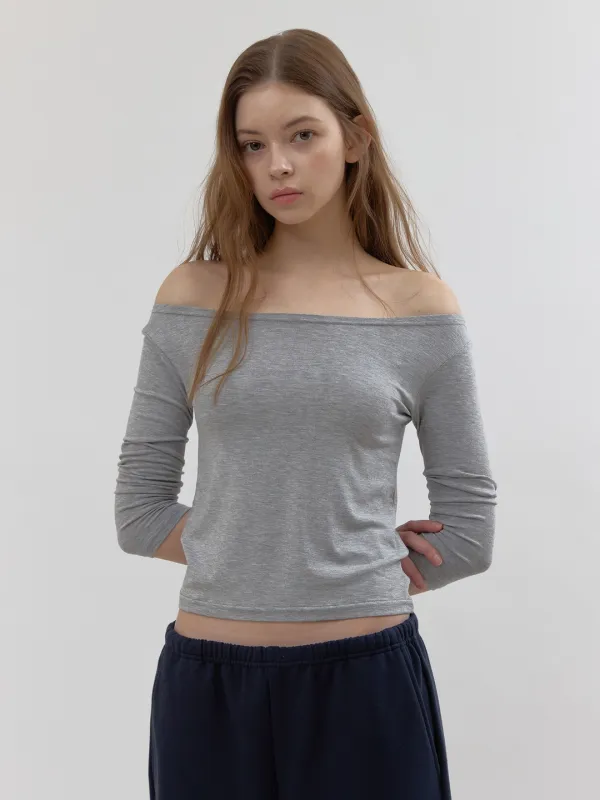kate bare tee (melange)