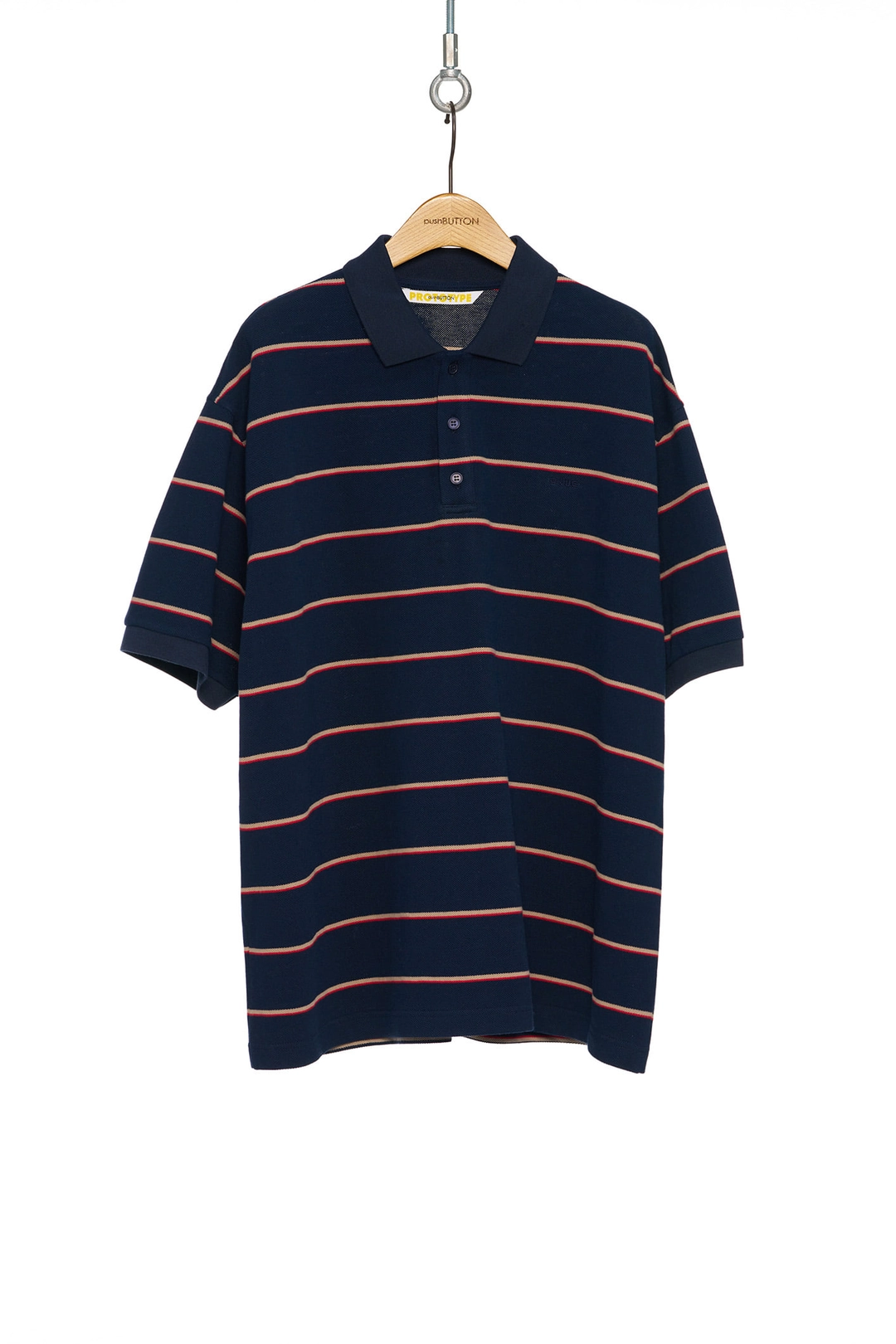 푸쉬버튼 PF25 NAVY STRIPE PIQUE TOP 상품 이미지 2