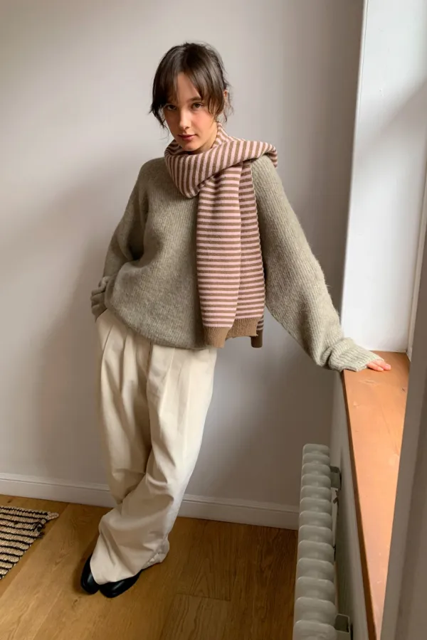 Loe Muffler / Pink Cocoa