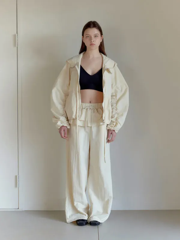 FRILL LAYERED PANTS / CREAM
