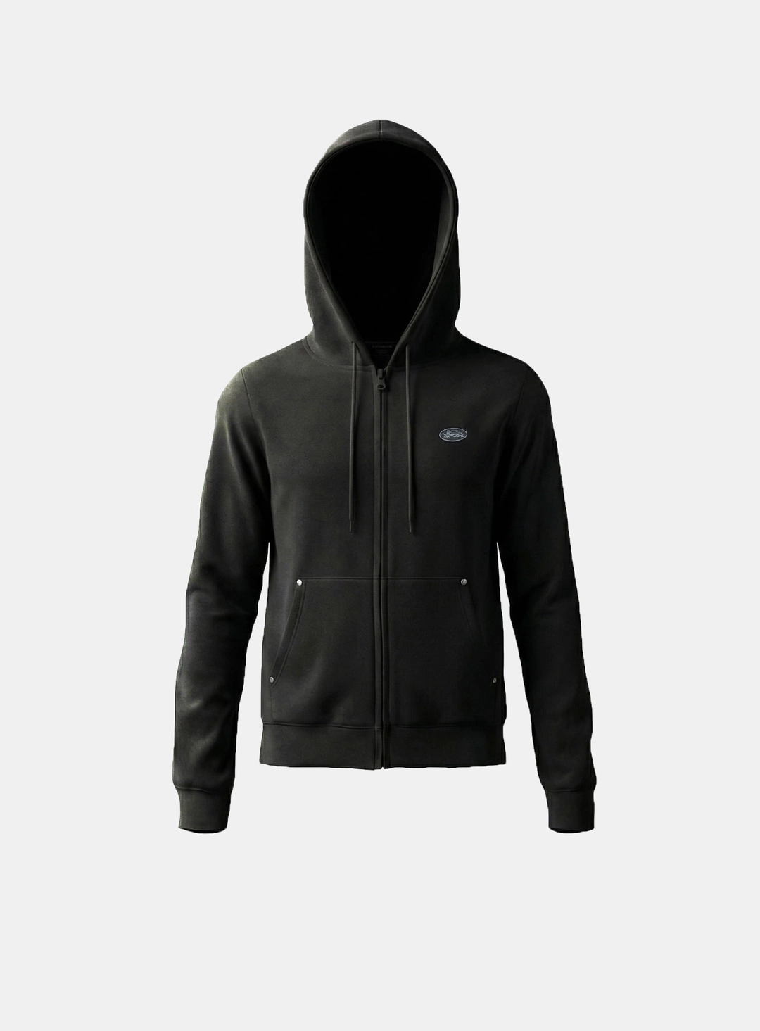 배드블러드 [w-hde26-015] BS Soft Terry Zip-Up Hoodie - Black 상품 이미지 1