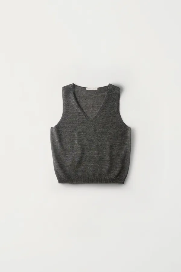 3RD / Cosi sleeveless knit top (set) (Slate gray)