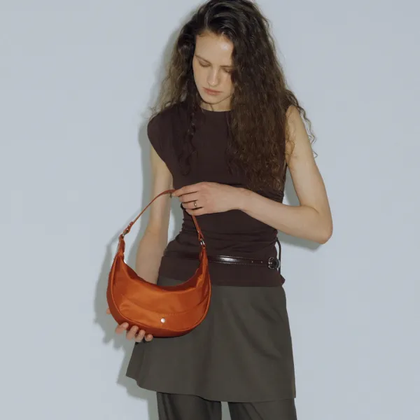 Button Nylon_Burnt Orange