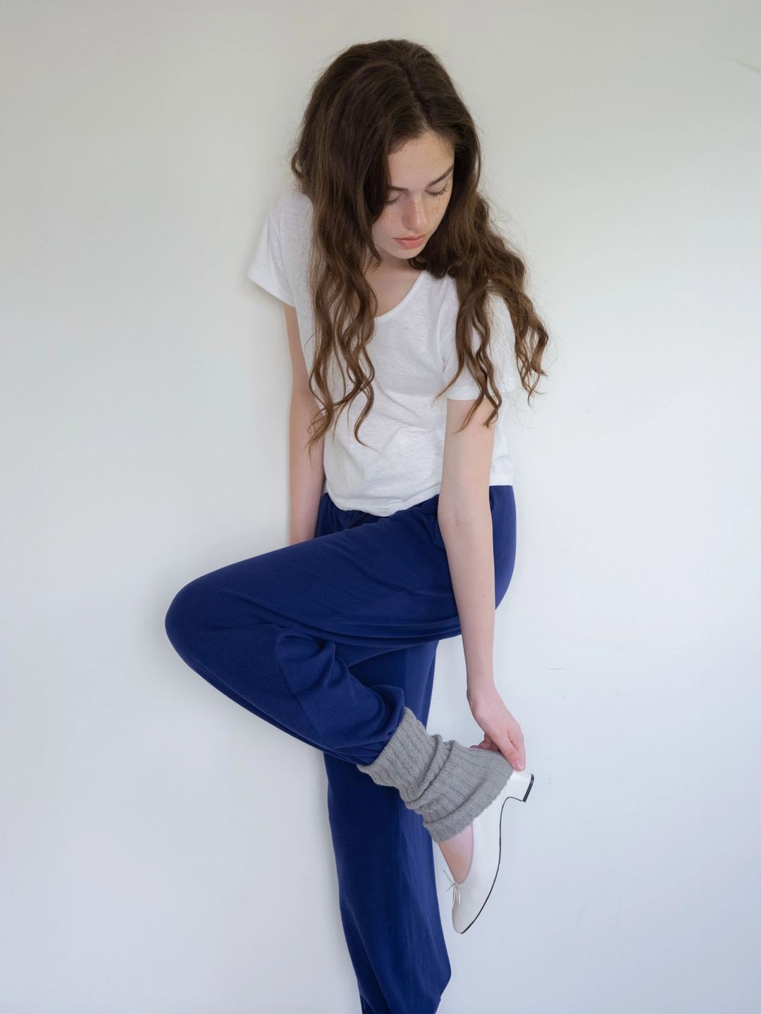 헤더먼트 soft slub u neck tee (white) 상품 이미지 3