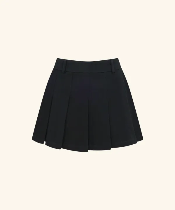Miyu Pleats Mini Skirt ( Black )