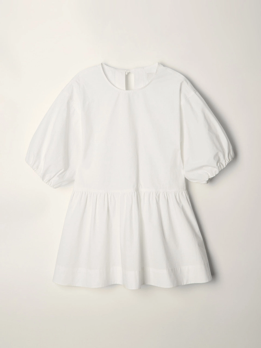 던스트 RIBBONED BACK SLIT BLOUSE WHITE_UDBL6B227WT 상품 이미지 1