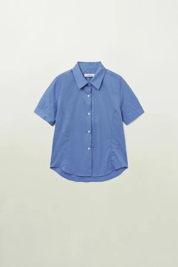 Cuffline half shirt (Blue)