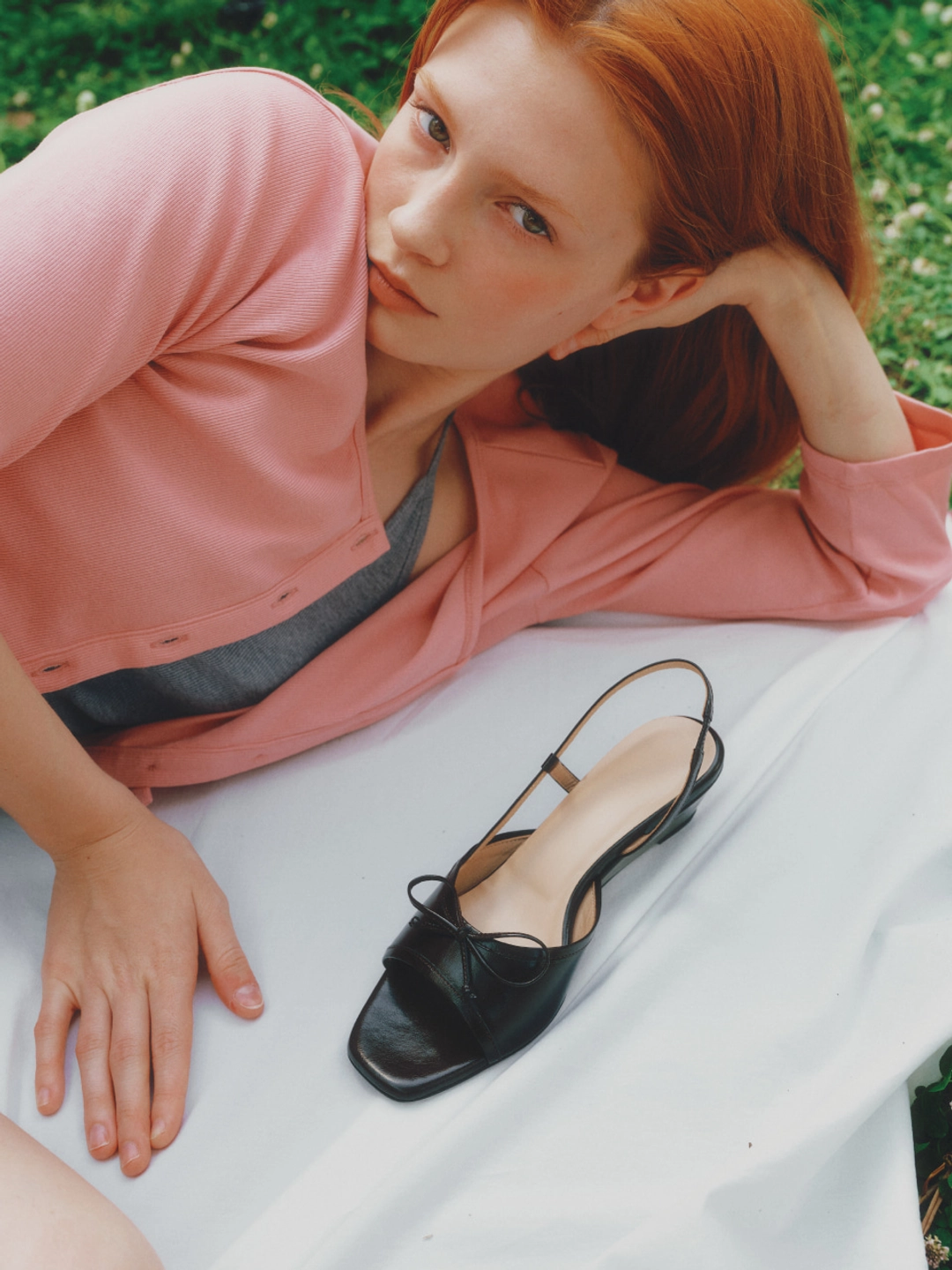 러브듀이 RIBBON wedge slingback / 브라운 상품 이미지 1
