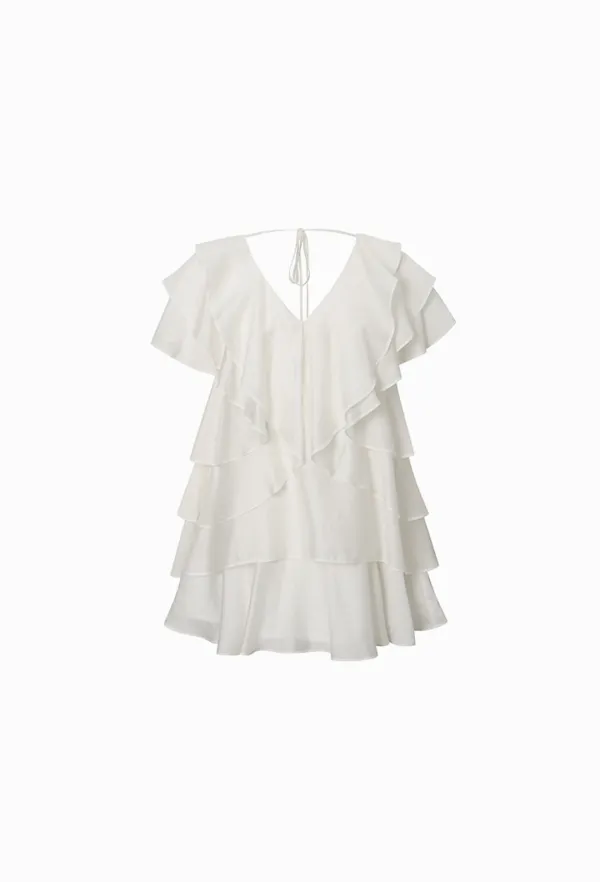 Sofia Ruffle One-piece (Ivory)