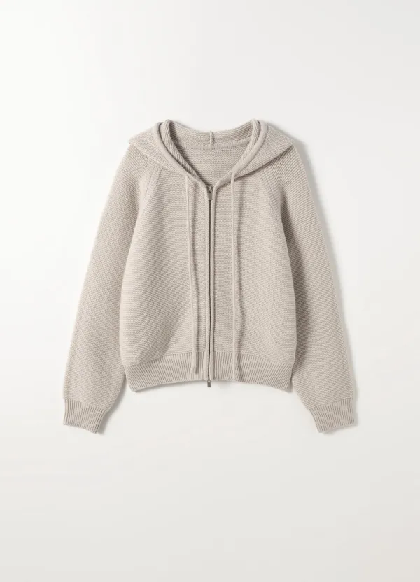 [6TH] Liane Hoodie Knit(Grey Beige)