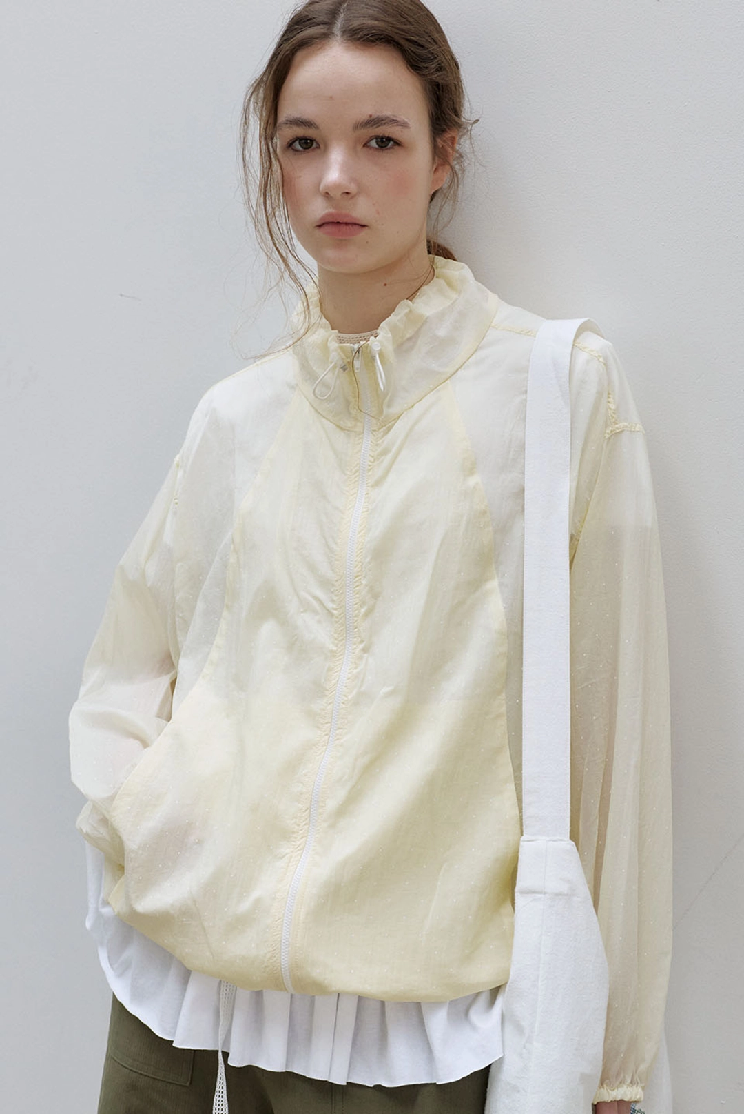 브렌다 브렌든 dot dot wind break - yellow 상품 이미지 2
