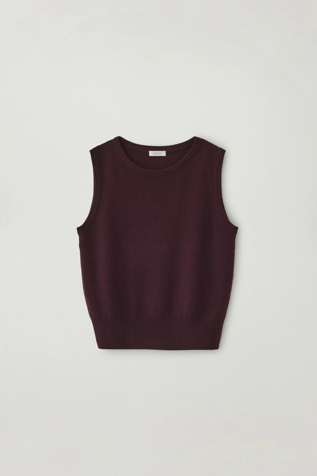 페세스 Autumn knit vest (Wine) 상품 이미지 1