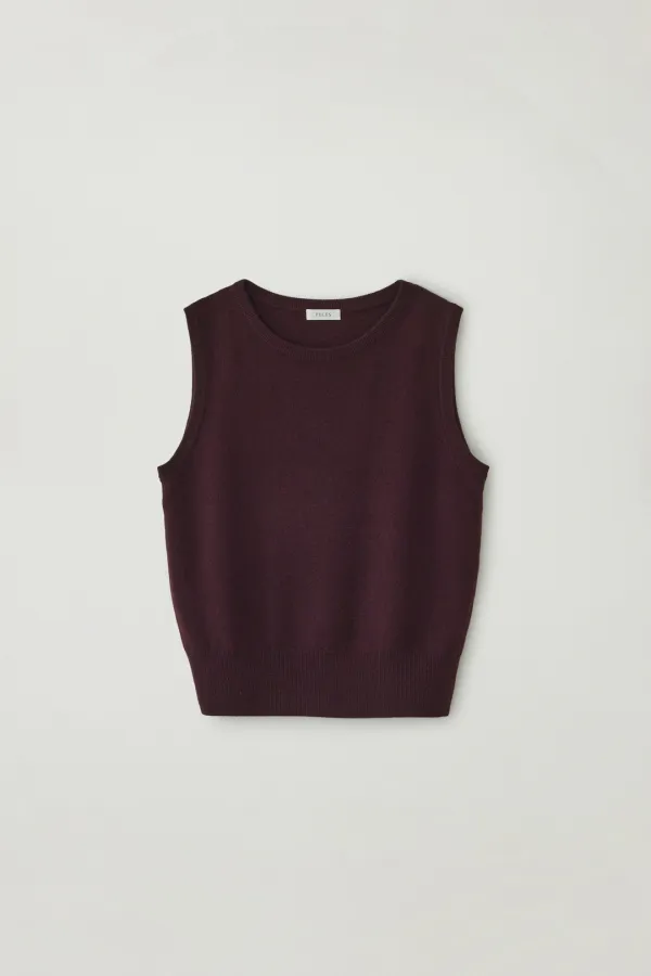 Autumn knit vest (Wine)