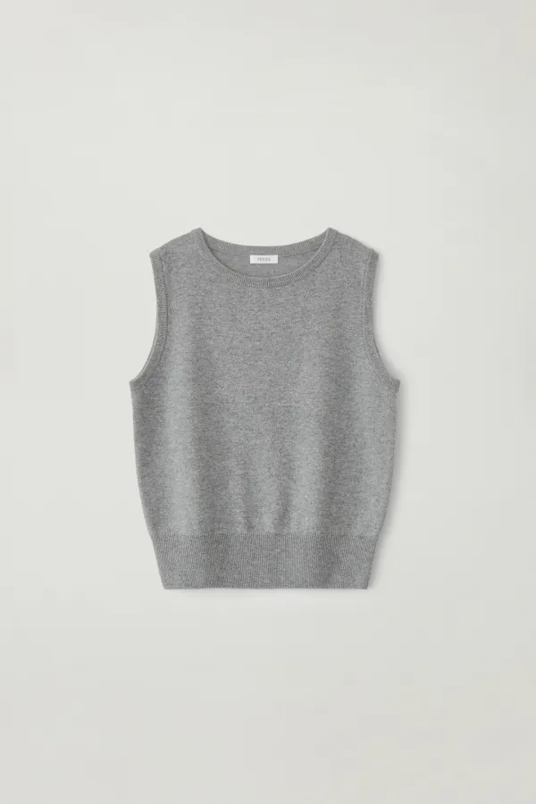Autumn knit vest (Gray)