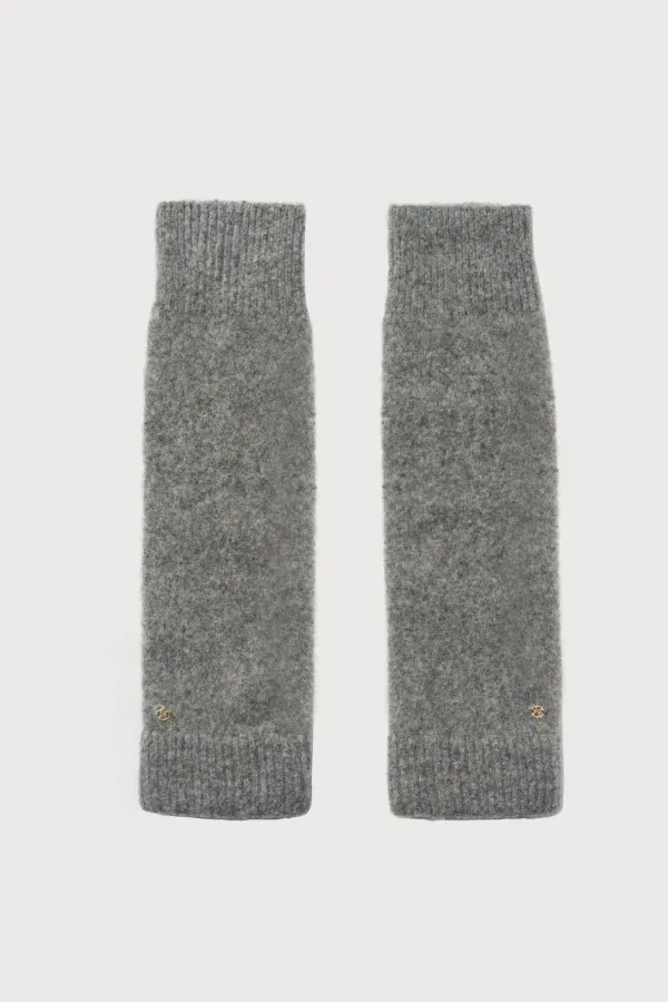 Part.7 Wool leg warmer (black, charcoal, ivory)