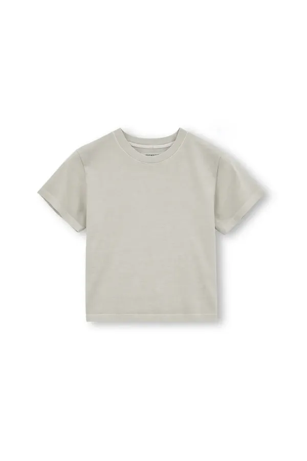 W Washed Baby T Shirt, Washed Beige