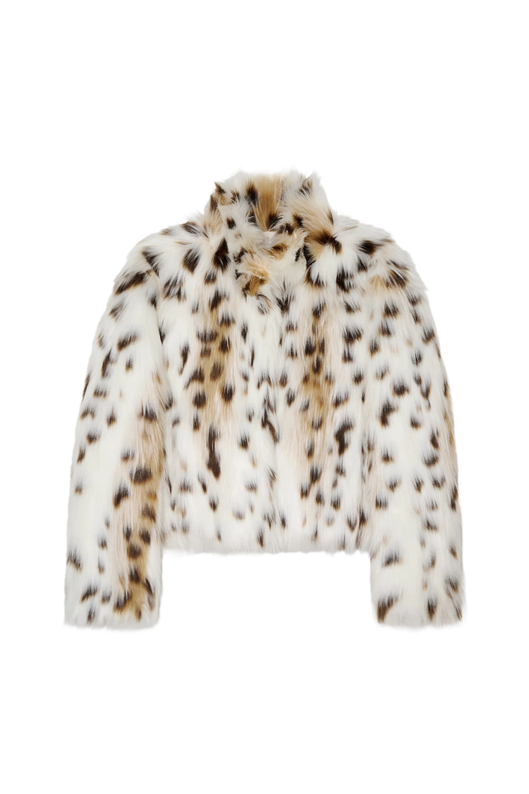 투머치택스 FAUX FUR CROPPED JACKET (LEOPARD) 상품 이미지 1