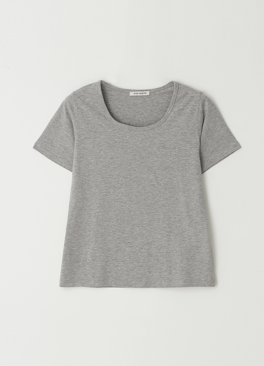 스텝어라운드 Square neck comfortable T-shirts_GREY 상품 이미지 1