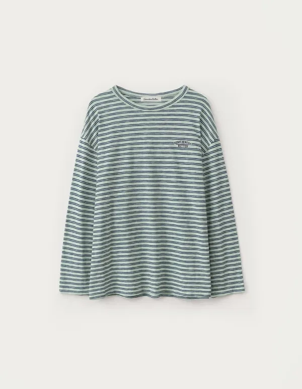 Sunkiss Stripe Long Top - Mint