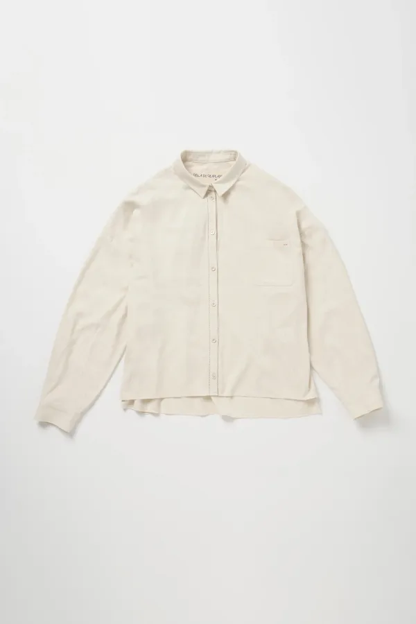 Via Bukly classic silk shirt (Ivory)