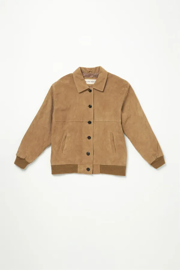 Via Rachel suede blouson (Light brown)