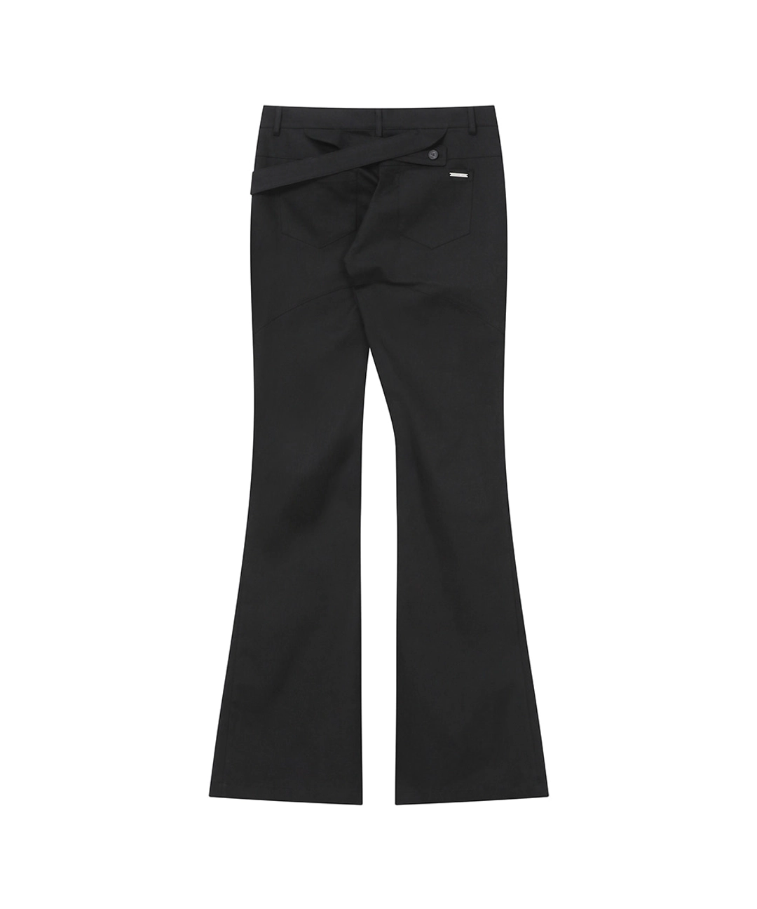 미세키서울 Diagonal strap bootcut pants BLACK 상품 이미지 2
