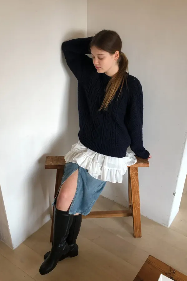 Zoe Sweater / Dark Navy