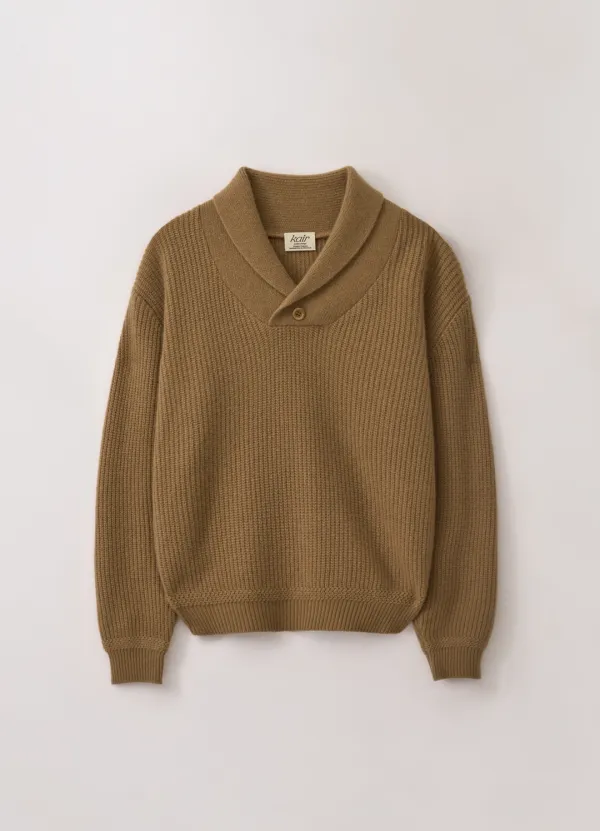 Arles Shawl Collar Knit (Camel)