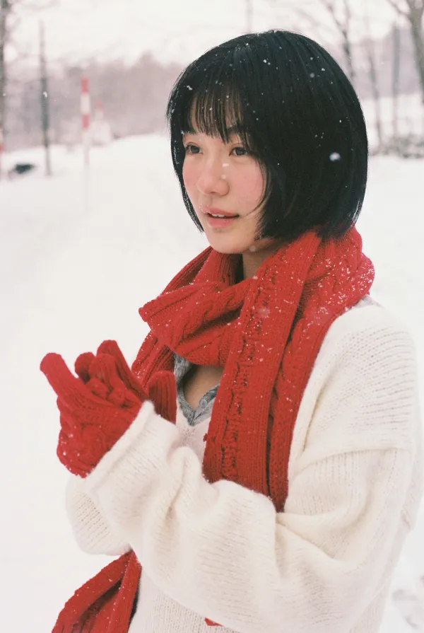 Coco Wool Cable Muffler - Red