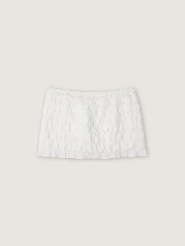 [8th] Off Lace Skirt Pants - Ivory