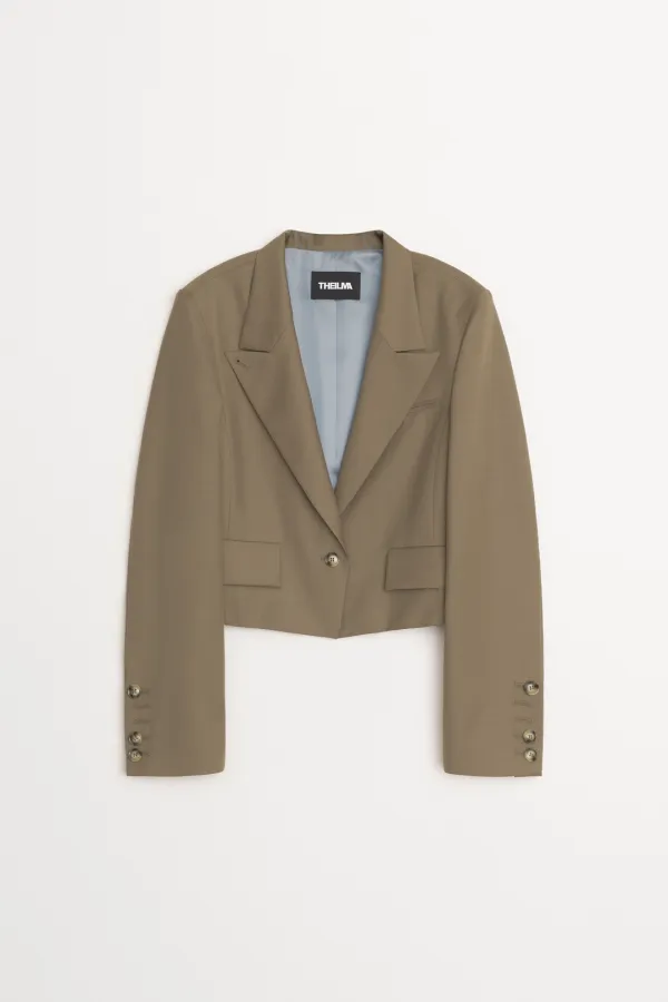 Godin Cropped Jacket brown