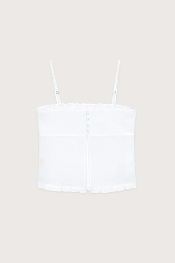 Layered Frill Blouse (White)