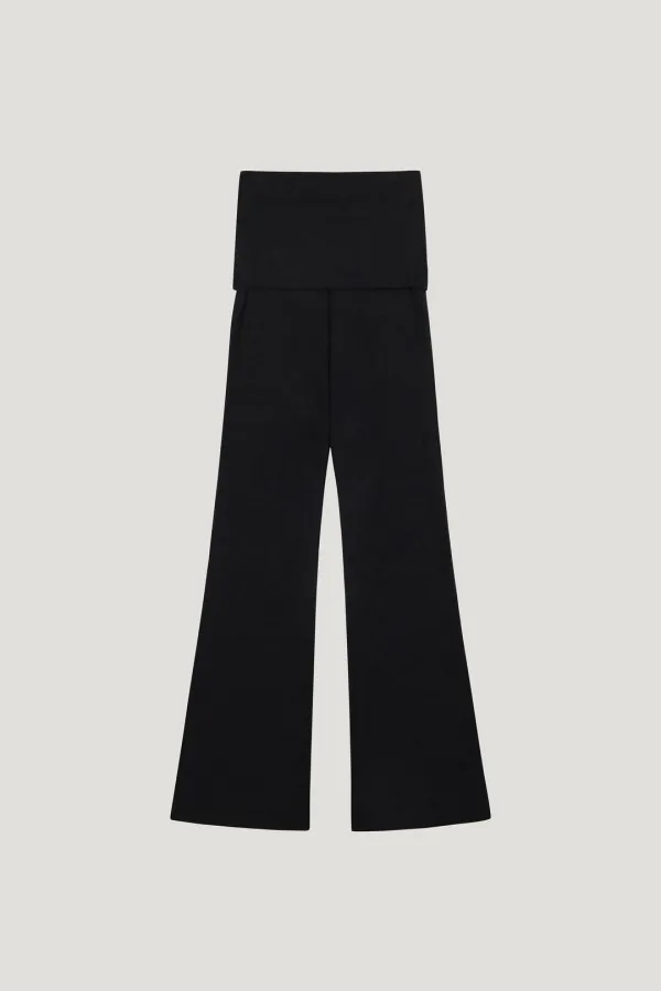 Roll Waist Slim Boots (charcoal)